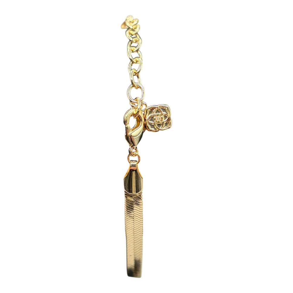 Kendra Scott Kassie Gold-tone Herringbone Chain Bracelet